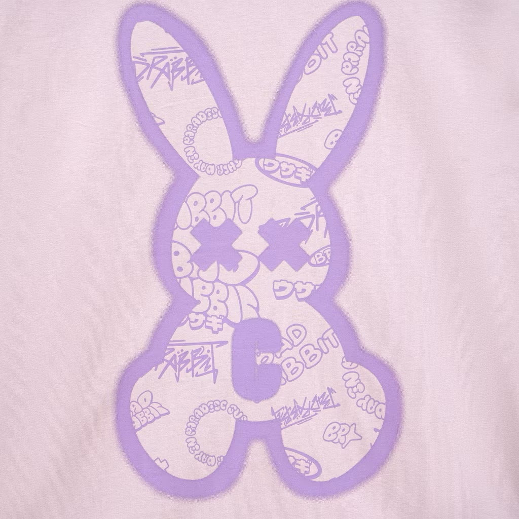 BAD RABBIT - PURPLE SPRAY RABBIT TSHIRT