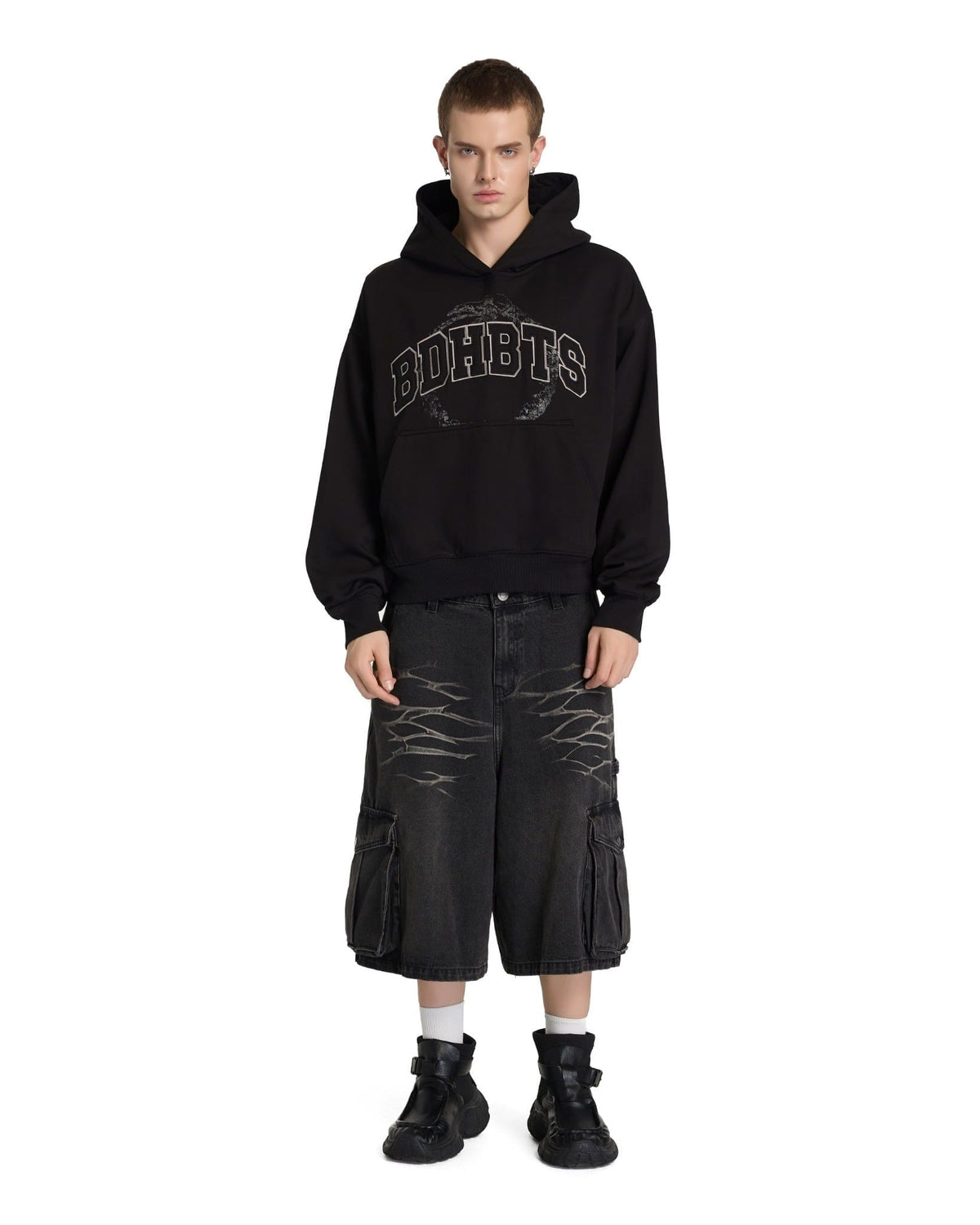BAD HABITS - SERPENT BOXY HOODIE