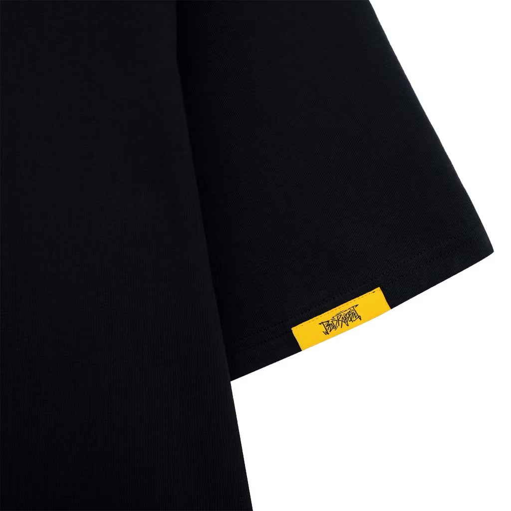 BAD RABBIT - BLACK FLUFFY RABBIT TSHIRT