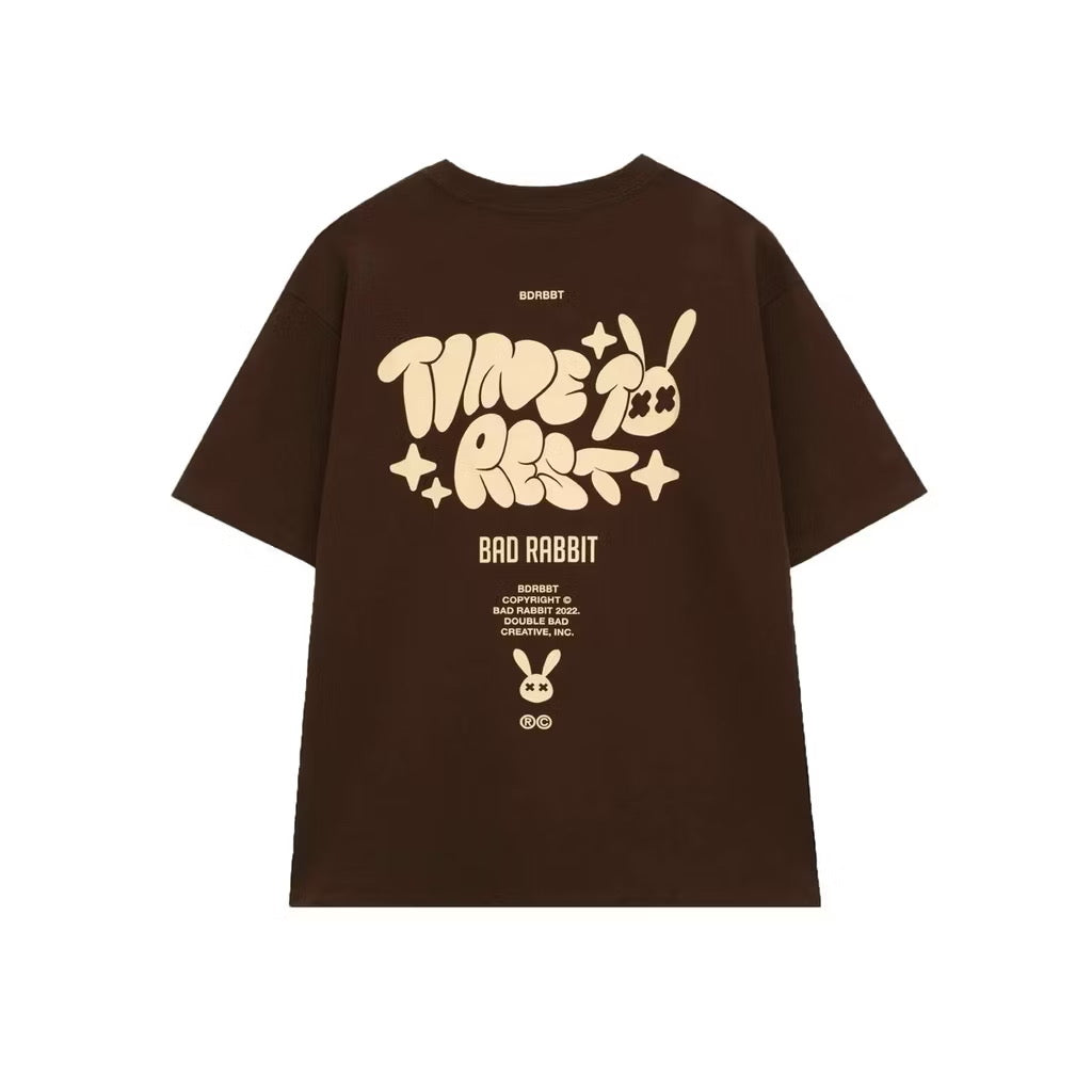 BAD RABBIT - BROWN SPRAY RABBIT TSHIRT