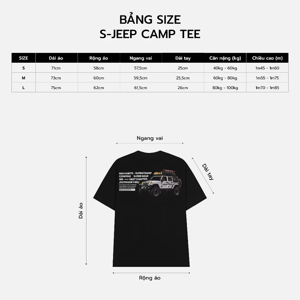 BAD HABITS - S-JEEP CAMPING TEE