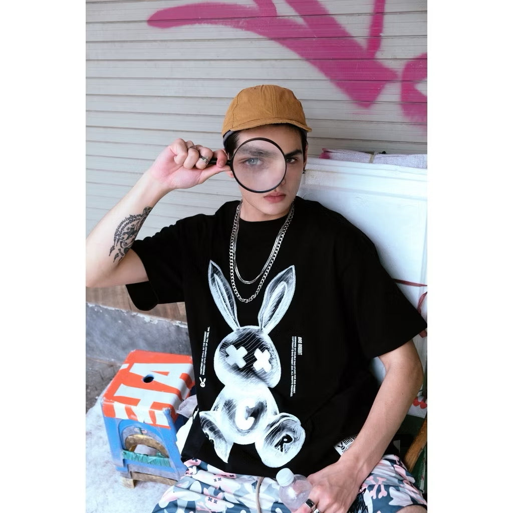 BAD RABBIT 3D TEE 100% COTON