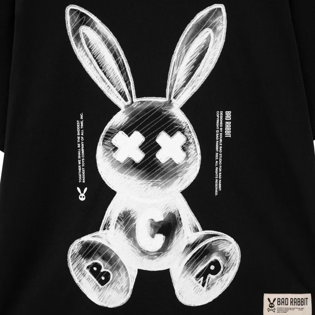 BAD RABBIT 3D TEE 100% COTON