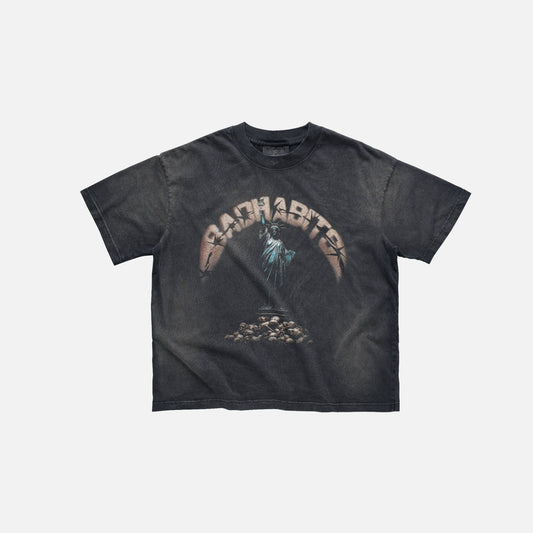 BAD HABITS - UNFREEDOM BOXY TSHIRT