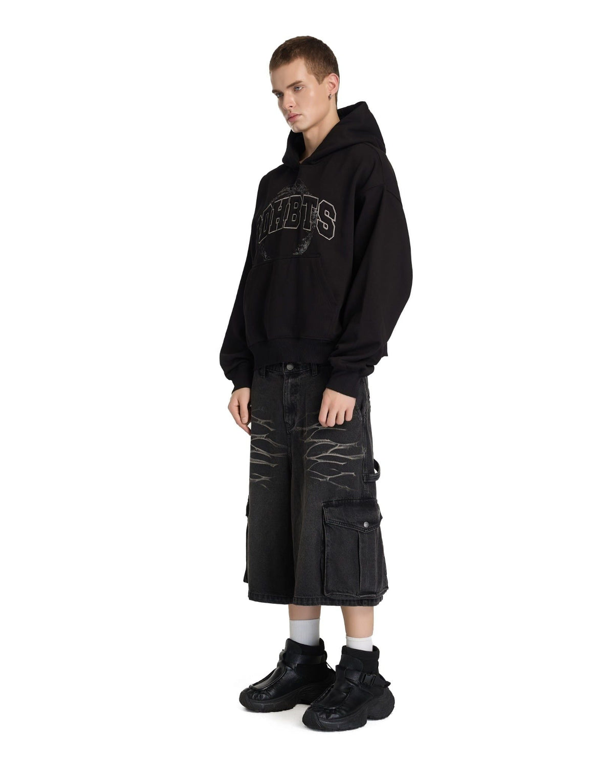BAD HABITS - SERPENT BOXY HOODIE