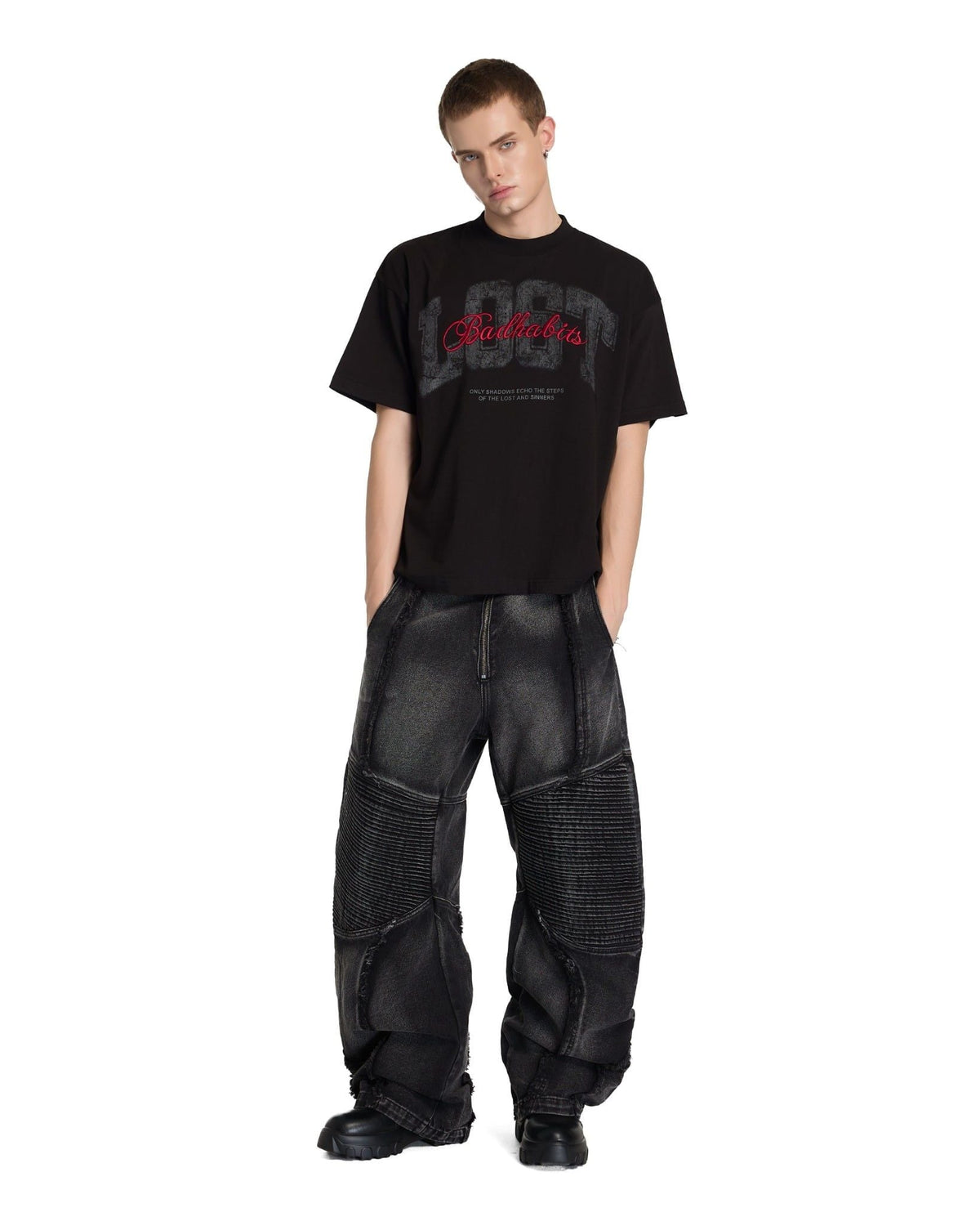 BAD HABITS - LOST BOXY TSHIRT