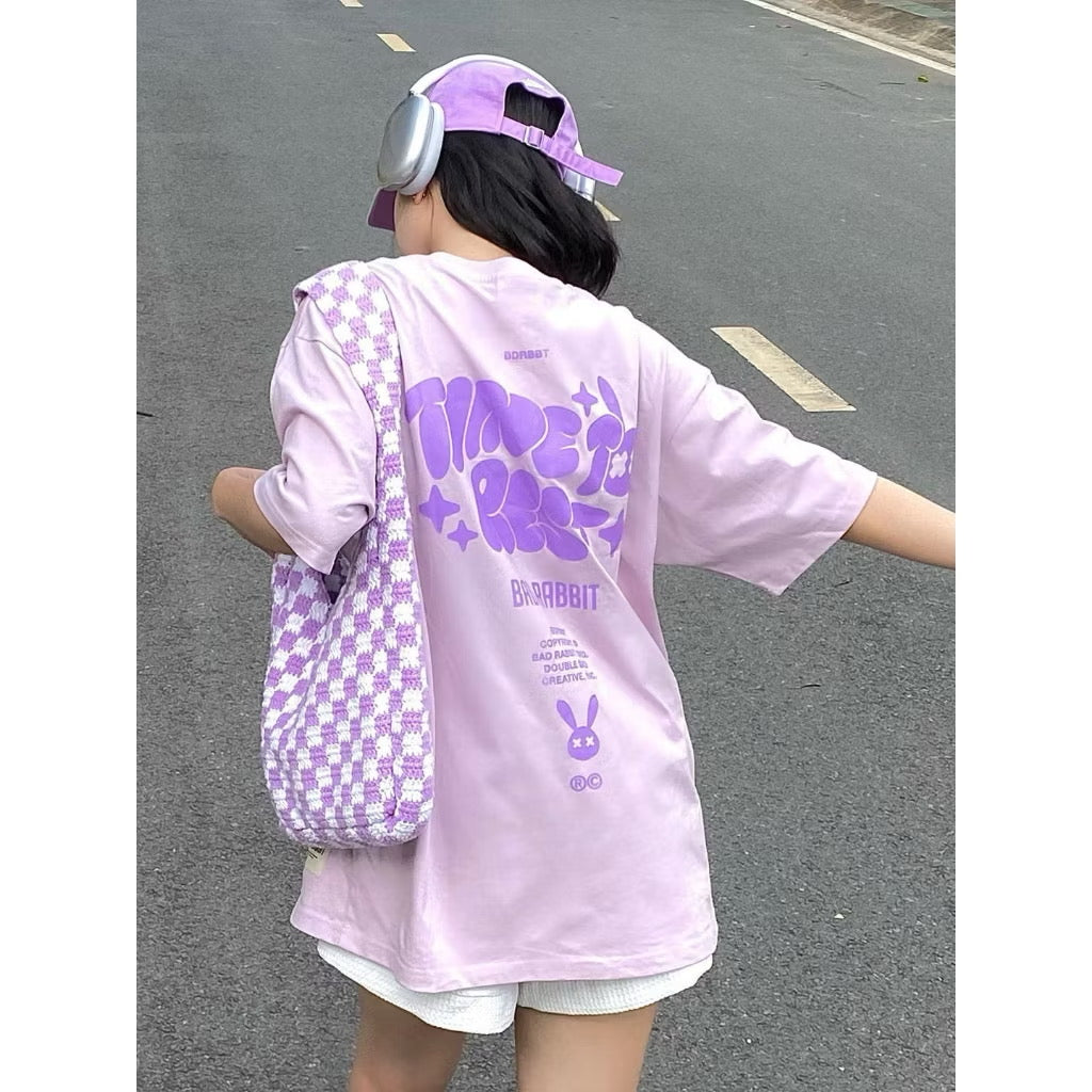 BAD RABBIT - PURPLE SPRAY RABBIT TSHIRT