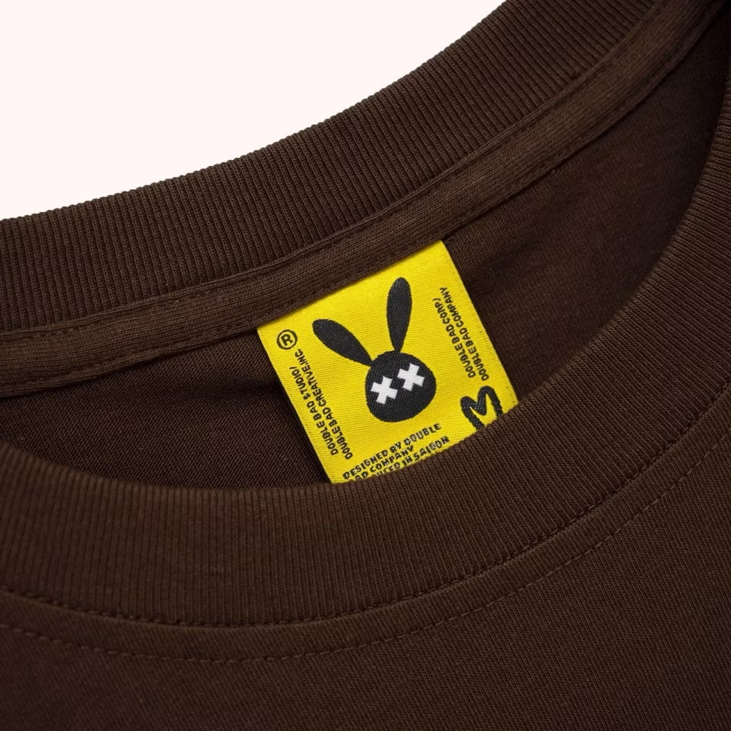 BAD RABBIT - BROWN SPRAY RABBIT TSHIRT