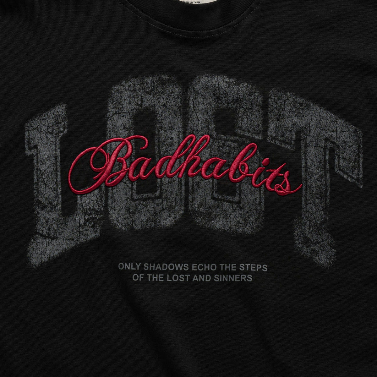 BAD HABITS - LOST BOXY TSHIRT