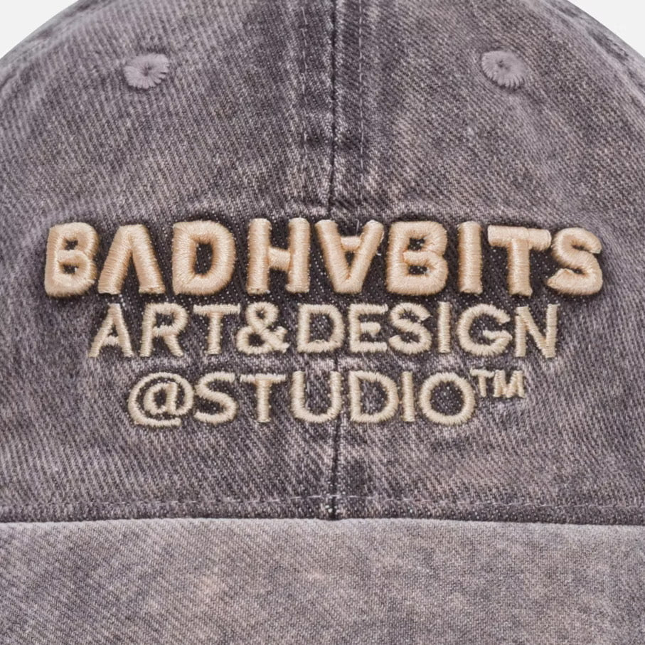 BAD HABITS - WASH STUDIO CASQUETTE UNISEX
